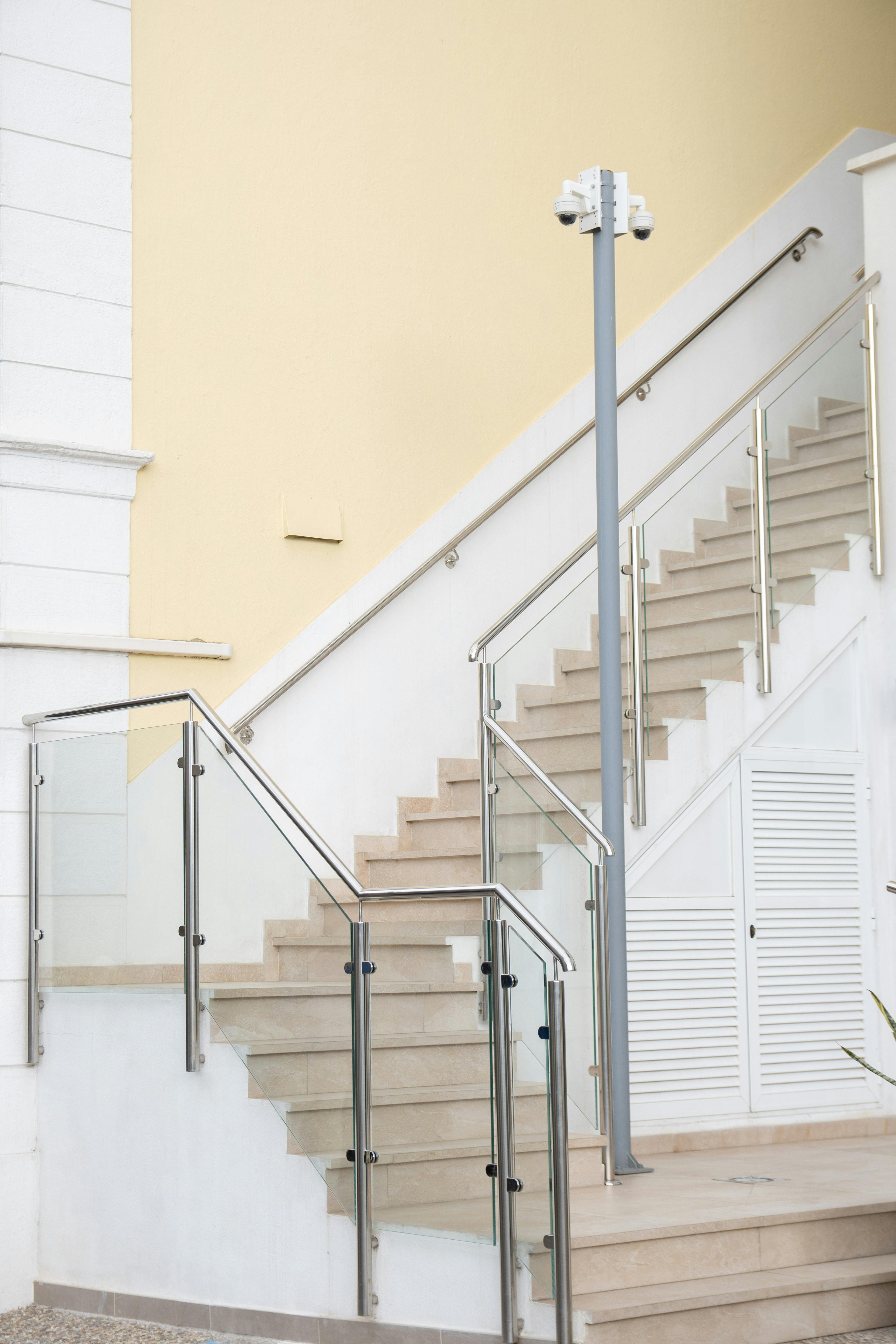 Glass stair railing example 6
