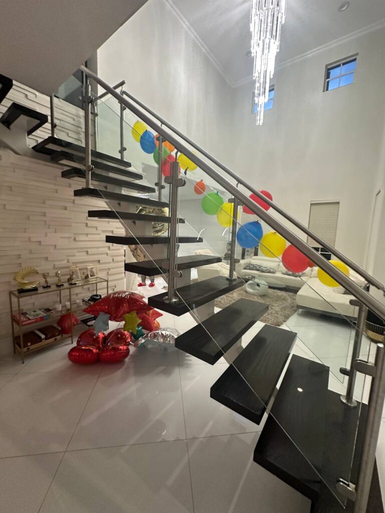 stainless steel glass staircase railing boca raton